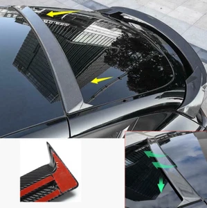 Carbon Fiber ABS Housetop Tail Trunk Spoiler Wing Lip For Tesla Model Y 20-2021 - Picture 1 of 9