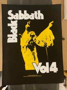 BLACK SABBATH VOL 4 LARGE SIZE PRINTED BACK PATCH OFFICIAL LICENSED - Imagen 1 de 6