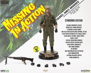 Missing In Action Chuck Norris COLONEL BRADDOCK 1:6 STANDARD Infinite Statue - Foto 1 di 4