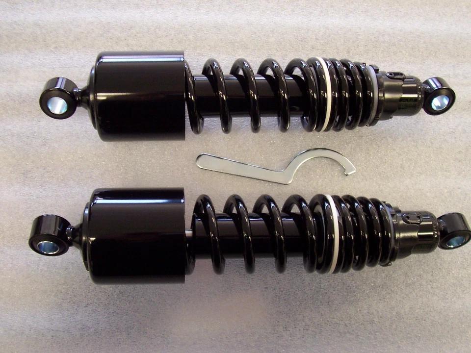 Yamaha XV250 Route 66 Virago VSTAR 12.25" Black Dual Spring Shocks  - Image 1 of 1