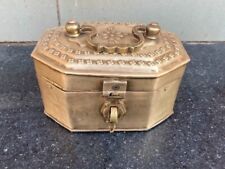 1800's Antique Old Brass Hand Crafted Mughal Period  Betel Nut Box Paan Dan