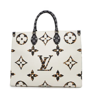 LOUIS VUITTON Onthego Talla GM Monograma/Jungle Ivoire M44675 - Imagen 1 de 14