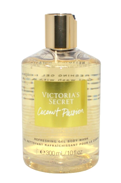 VICTORIAS SECRET COCONUT PASSION REFRESHING GEL BODY WASH SOAP 10 oz 300ml NEW  - Image 1 of 1