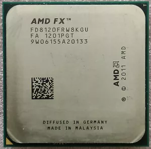AMD FX 8120 CPU FD8120FRW8KGU 8-Core 3.1GHz 125W Socket AM3+ Processore - Foto 1 di 5