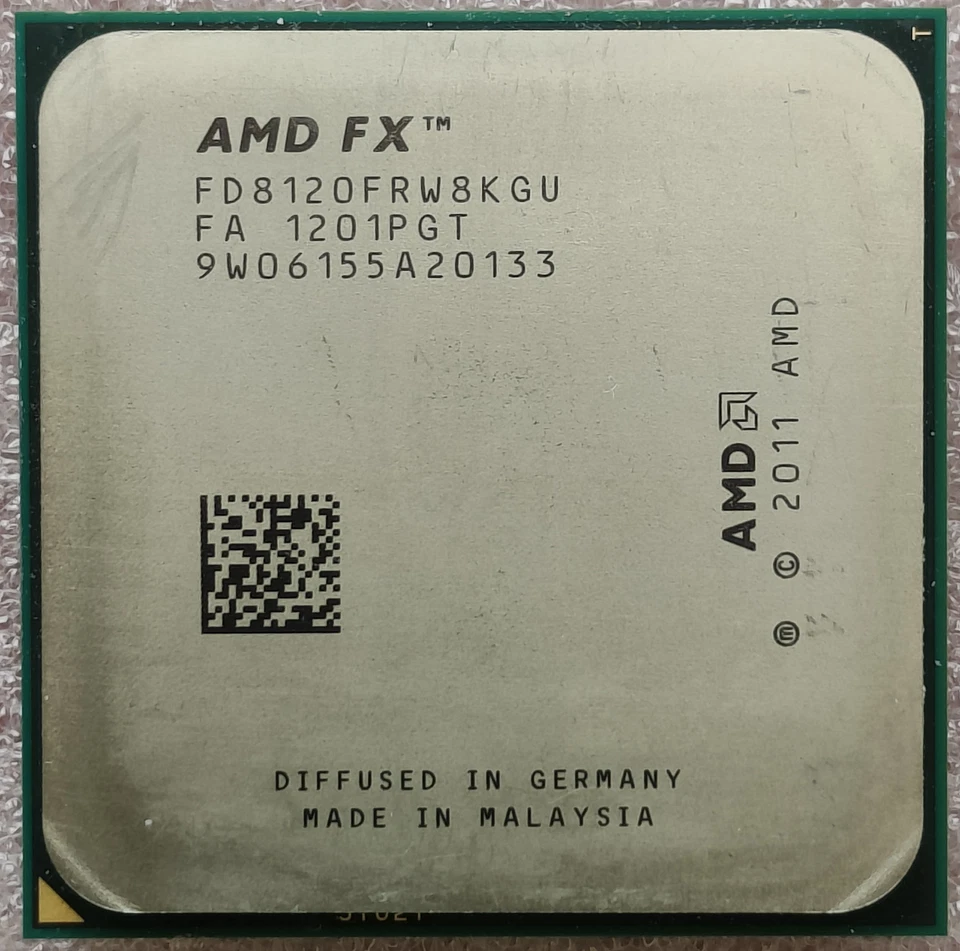 AMD FX 8120 CPU FD8120FRW8KGU 8-Core 3.1GHz 125W Socket AM3+ Processor - Image 1 of 4