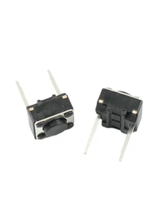 100 Stck. Momentary Touch Takt Druckknopf 2 Pin Schalter DIP 6 x 6 x 5 mm hoch 5 mm - Bild 1 von 4