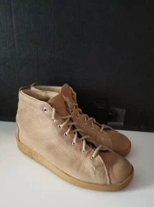 Aifos Italia Italian leather sneaker boot birkenstock bend style 9 tan beige - Picture 1 of 12