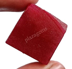 147 CT Natural Red Ruby Cube Rough Dyed Certified Loose Gems 5MRX - Picture 1 of 8