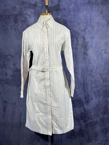 Brooks Brothers | Non Iron Shirt Dress Long Sleeve Striped Button Down Womens 12 - Picture 1 of 9