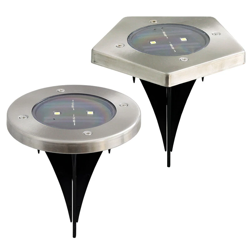 LED Gartenstrahler GARET Garten Solar Edelstahl Solarleuchte Bodeneinbaustrahler - Bild 1 von 1