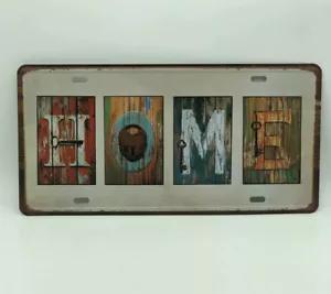 Home metal license plate - Picture 1 of 4