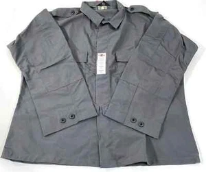 TRUSPEC 1376 POLY COTTON LARGE REGULAR LONG SLEEVE TACTICAL SHIRT CHARCOAL GRAY - Picture 1 of 2