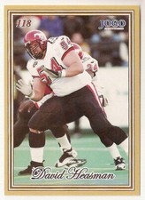 David Heasman 2001 Jogo CFL card #118 Calgary Stampeders  Northern Arizona 