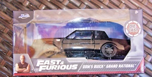 Jada 24075 Fast & Furious Doms Buick Grand National Die-cast Film Car 1:32 Black - Picture 1 of 2