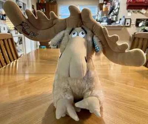 Rare 1983 Dr Seuss Thidwick The Big Hearted Moose Vintage Stuffed 18" Plush E9 - Picture 1 of 7