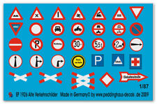 Peddinghaus-Decals 1/87 1926 Old Traffic Signs