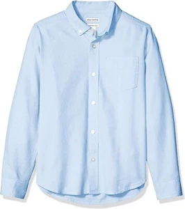 Amazon Essentials Boys' Uniform Classic Fit Long-Sleeve Woven Oxford Shirt - Picture 1 of 3
