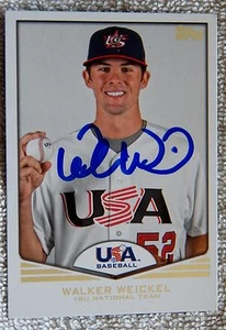 Tarjeta de béisbol automática Topps 2011 firmada por Walker Weickel de los Padres de San Diego Topps EE. UU. - Imagen 1 de 1