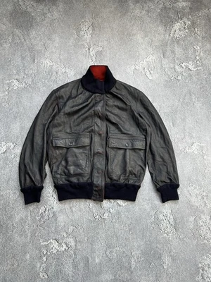 Valstar Vintage Mens Reversible Leather Jacket Black/Red Color Button Up Sz S/M - Image 1 of 4