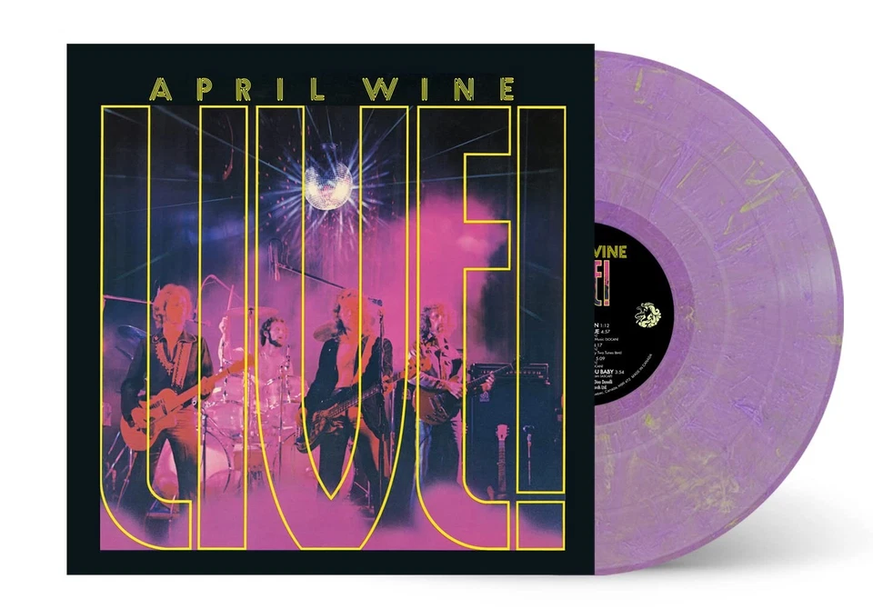 April Wine Live! - Purple With Yellow Specs (Vinyl) (US IMPORT) - Image 1 of 1