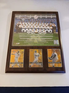 2000 World Series Champions  New York Yankees Plaque With Cards - Picture 1 of 8