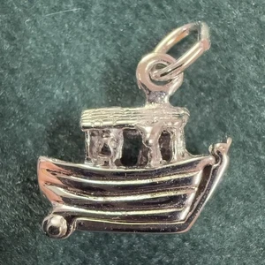 Arche Noah Charm von Rembrandt 925 Sterling Silber Tier Boot religiös 1863 - Bild 1 von 9