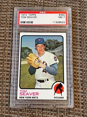1973 TOPPS #350 汤姆海弗名人堂 PSA 7 米 — 第 1/2 张图片