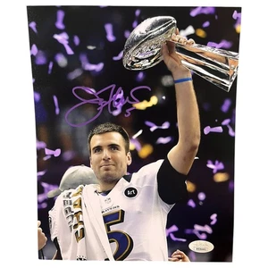 Joe Flacco Autographed Baltimore Ravens 8x10 Photo 2013 Super Bowl Champ Signed - Picture 1 of 8