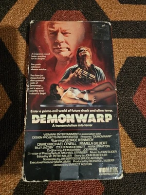 DEMONWARP 1988 Vidmark Alien Slasher  VHS  - Image 1 of 4