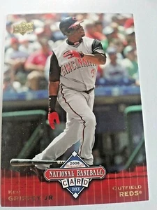 2008 UPPERDECK NATIONAL TRADING CARD DAY # UD9 KEN GRIFFEY JR. REDS NM/M - Picture 1 of 3