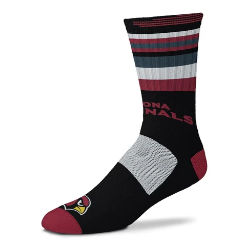 Arizona Cardinals Football Black & Maroon Rave Deuce Crew Socks Cover