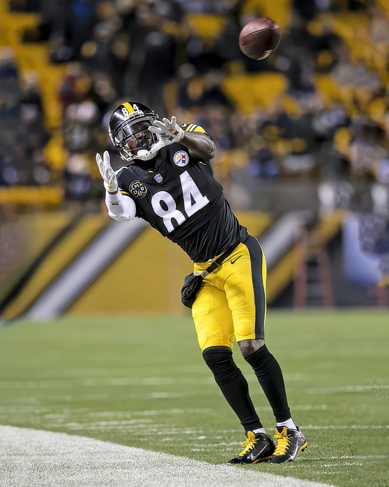 Impresión fotográfica brillante 32 Antonio Brown #84 Pittsburgh Steelers NFL 8"X10" Foto 1 de 1