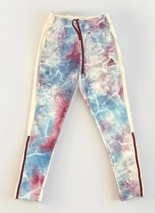 NWOT ADIDAS Pants Mens M Multicolor Tie-Dye White Red Blue Sport Pants - Picture 1 of 3