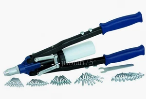 17 1/2" Heavy Duty Hand Riveter & 50 Assorted Rivets Lifetime Warranty - Picture 1 of 1