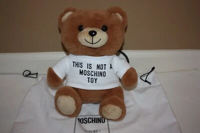 MOSCHINO Stuffed Teddy Bear Clutch Bag Plush NWOT - Image 1 of 4