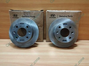 2 Units Genuine Front Disc Rotor Plate For Hyundai EON 2011 to 2019 - Picture 1 of 4