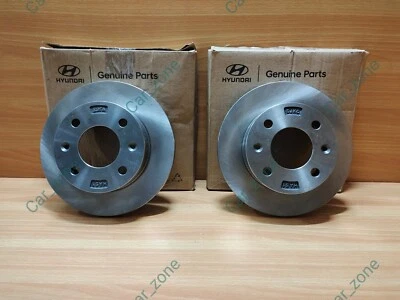 2 Units Genuine Front Disc Rotor Plate For Hyundai EON 2011 to 2019 - Image 1 of 4