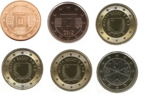 MALTA MONETE EURO  2018 FDC PERFETTI DA ROTOLINO/FOLDER - Imagen 1 de 7