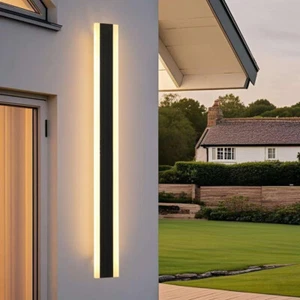Outdoor Wall Lights Mains Powered 60CM 1Pack,20W 3 Colors Modern Outside Decorat - Picture 1 of 8