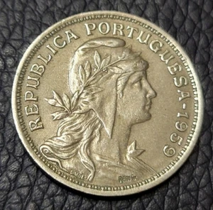 1959 Portugal 50 Centavos Coin - Picture 1 of 2