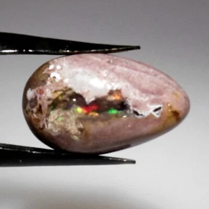MEXICAN FIRE OPAL IN MATRIX 19 x 12 MM PEAR CABOCHON ALL NATURAL F-1274 - Imagen 1 de 1