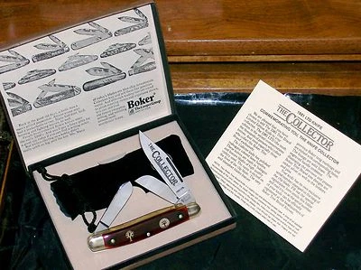 Faca Boker 7474 Red Bone "The Collector" Premium Stockman embalagem e papelada - Imagem 1 de 4