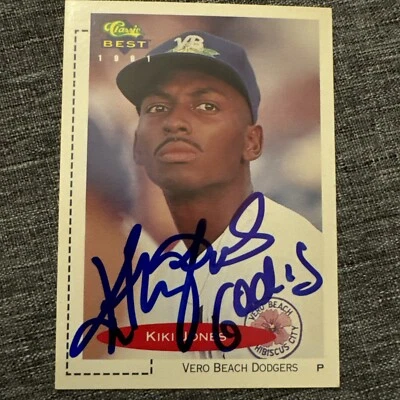 Kiki Jones Autographed 1991 Classic Best Card #212 Los Angeles Dodgers - Image 1 of 4