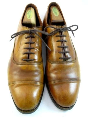 Allen Edmonds "Park Avenue" Cap-Toe Men's Oxfords 10 D Walnut USA (346N) - Image 1 of 4