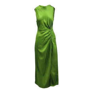 M&S X SIENNA MILLER Satin Ruched-Detail Maxi Dress RRP £79.00 - Picture 1 of 6