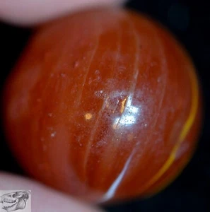Handmade Butterscotch Custard Swirl Marble, 11/16 in, Near Mint-, Chip, S1003 - Picture 1 of 7