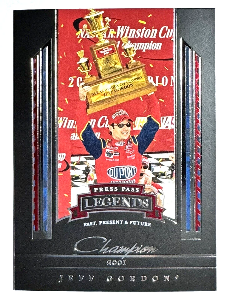 HOF'er JEFF GORDON 2005 Press Pass Legends 2001 CHAMPION NASCAR Racing Card #43 - Image 1 of 2