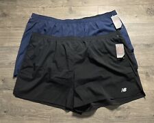 New Balance Lot of 2 Shorts Dry Loose Athletic 5XL Blue Black 5 Inch Inseam