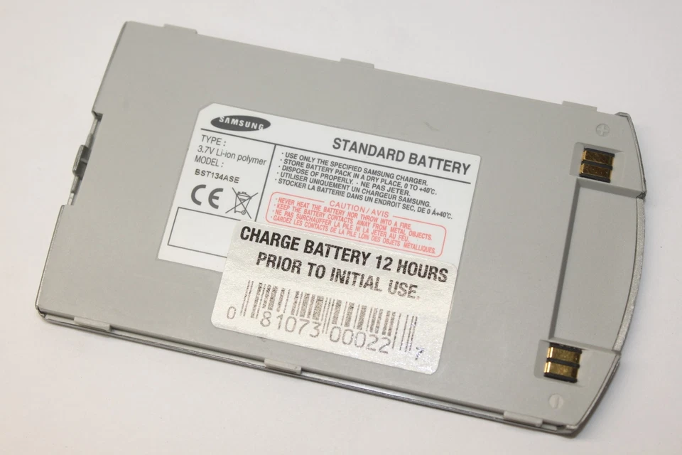 Batería de polímero de iones de litio estándar Samsung BST134ASE 3,7 V para SGH-i700 SPH-i700 Foto 1 de 1