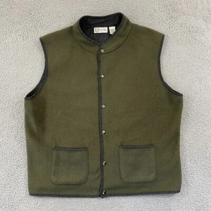 Vintage Players Van Heusen Vest Mens XL Green Fleece Sport Outdoor Lightweight - Picture 1 of 9